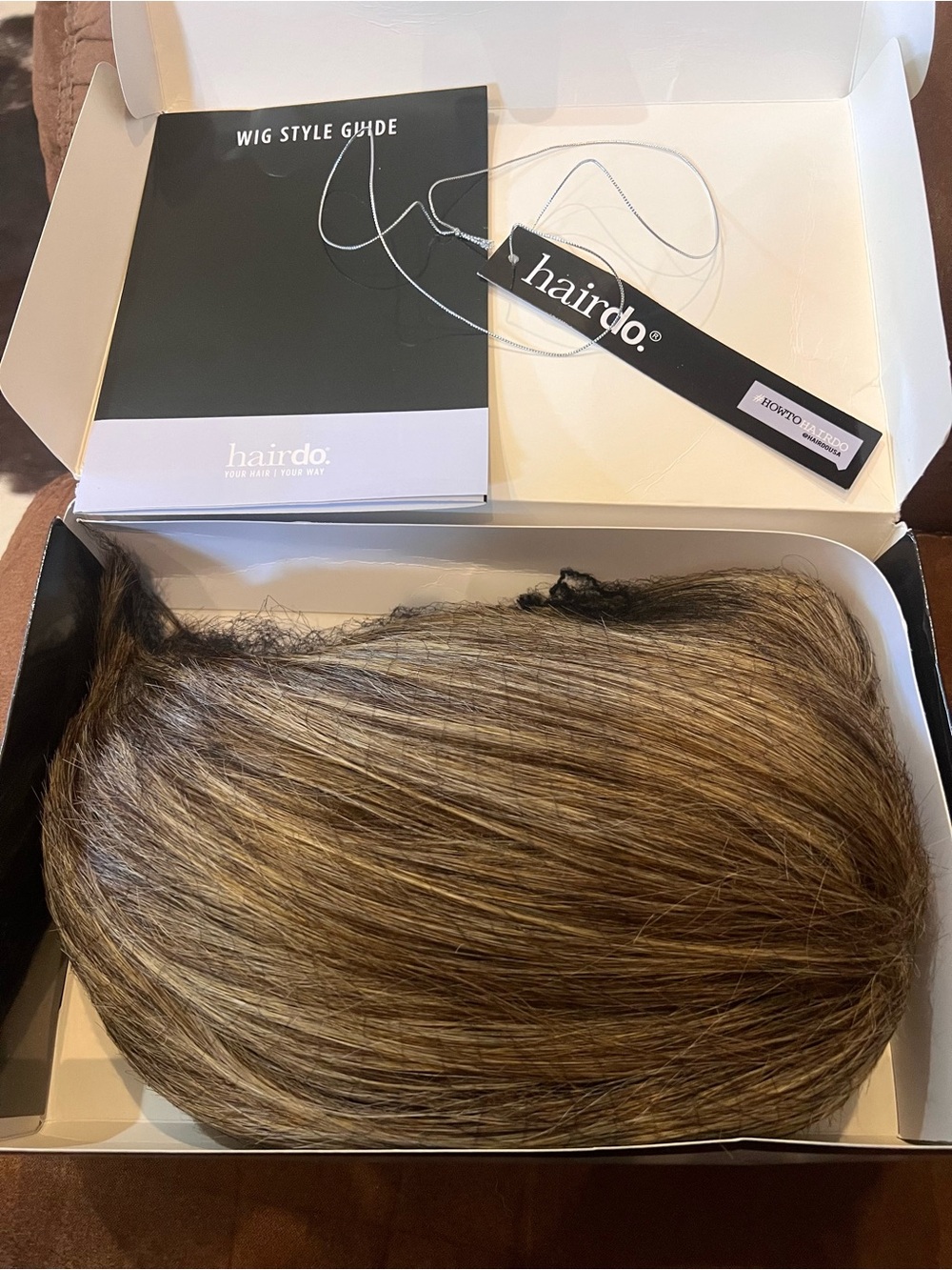 Flirty Fringe Bob Wig -by Hairdo. Glazed Mocha color w/ blonde highlights. - Picture 3 of 10